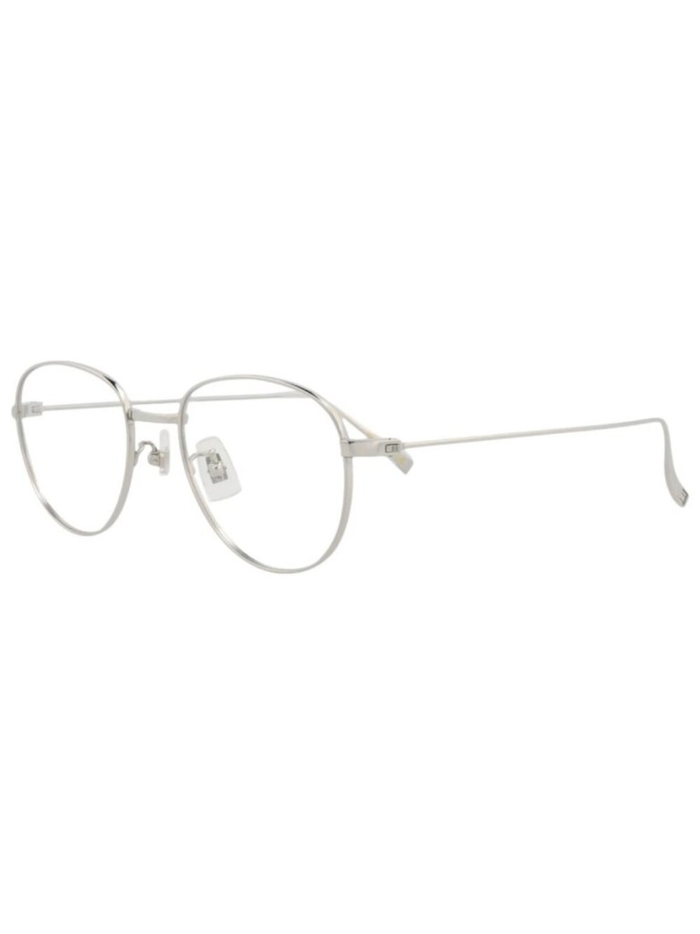New Dunhill Women's Eyeglasses Round Oval Titanium Frame Mens Silver Silver